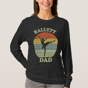 Camiseta Pai de Ballet Vintage Pôr do Sol Ballet