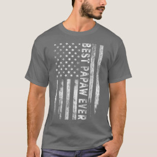 Camiseta Pai De Bandeira Americana Do Mens Best Papaw