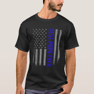 Camiseta Pai de Bandeira Americano Presente para o Dia dos
