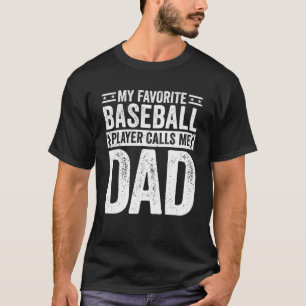Camiseta Pai De Baseball Meu Jogador De Baseball Favorito M