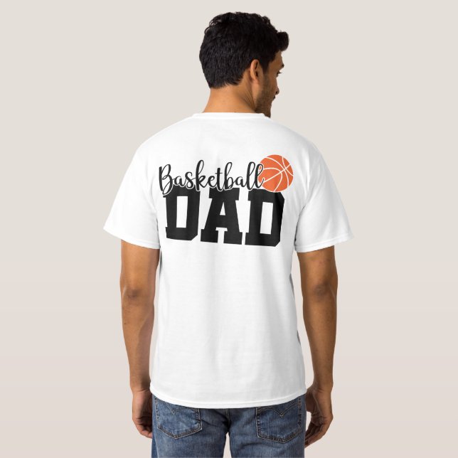 Camiseta Pai de basquete (Parte Traseira Completa)