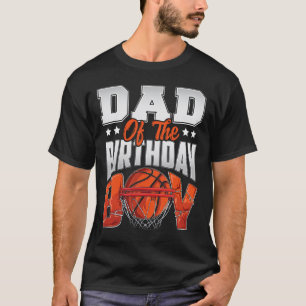 Camiseta Pai de basquete aniversário Boy Family Baller b-da