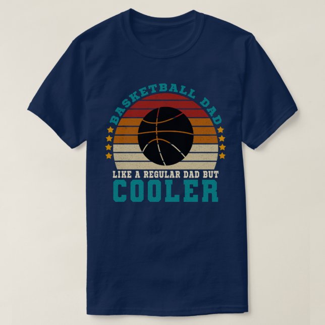 Camiseta Pai de basquete como um Pai normal, mas mais frio (Frente do Design)