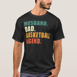 Camiseta Pai de basquete de lenda de Pai para marido