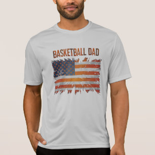 Camiseta "Pai de basquete Flag_Bold Patriotic Sports"
