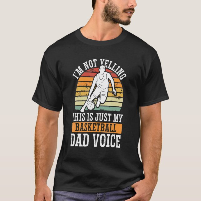 Camiseta Pai de basquete Voice Basball Coach Fathe (Frente)