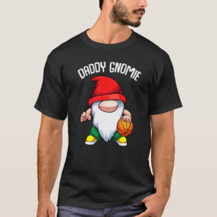 Camiseta Pai de basquetebol Gnomo Pai Dia de os pais