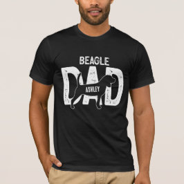 Camiseta Pai de Beagle Cachorro Pai de Filhote