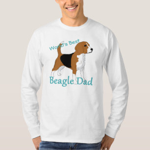 Camiseta Pai de Beagle Mais Legal do Mundo Personalizado