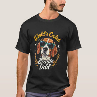 Camiseta Pai de Beagle Mais Legal do Mundo Presente para Pa