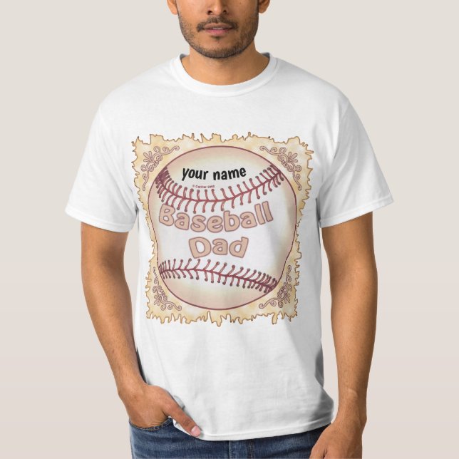 Camiseta Pai de beisebol (Frente)