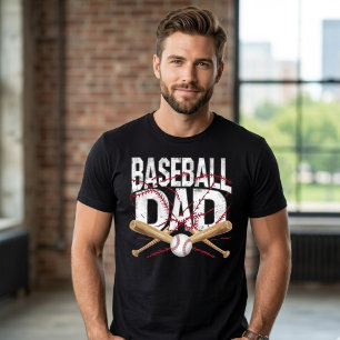 Camiseta Pai de Beisebol Batedores Cruzados Distress Esport