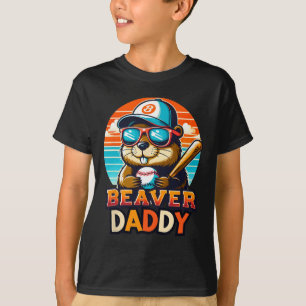 Camiseta Pai De Beterraba Escorada Com Febre Retro, Vintage