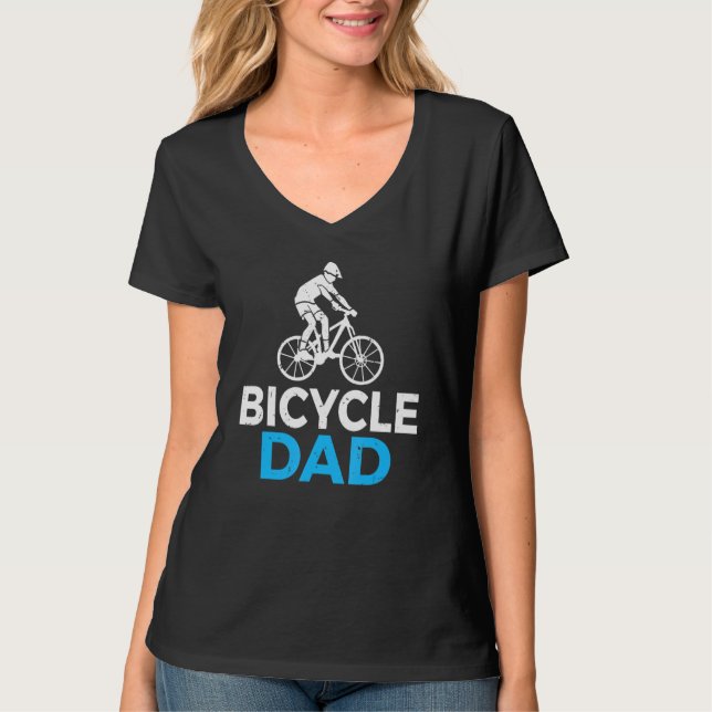 Camiseta Pai de bicicleta de bicicleta de bicicleta (Frente)