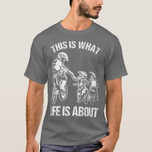 Camiseta Pai De Bicicleta Motocross FMX Biker Fathe