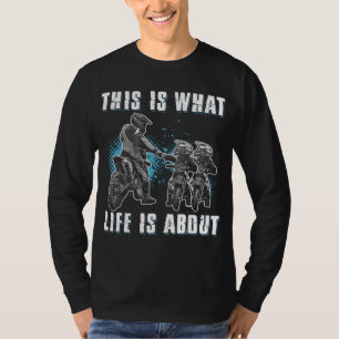 Camiseta Pai De Bicicleta Motocross FMX Biker Fathe