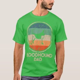 Camiseta Pai de Bloodhound Dog Vintage Bloodhound