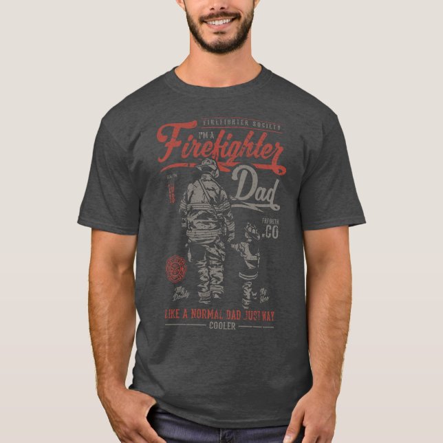 Camiseta Pai de bombeiro (Frente)