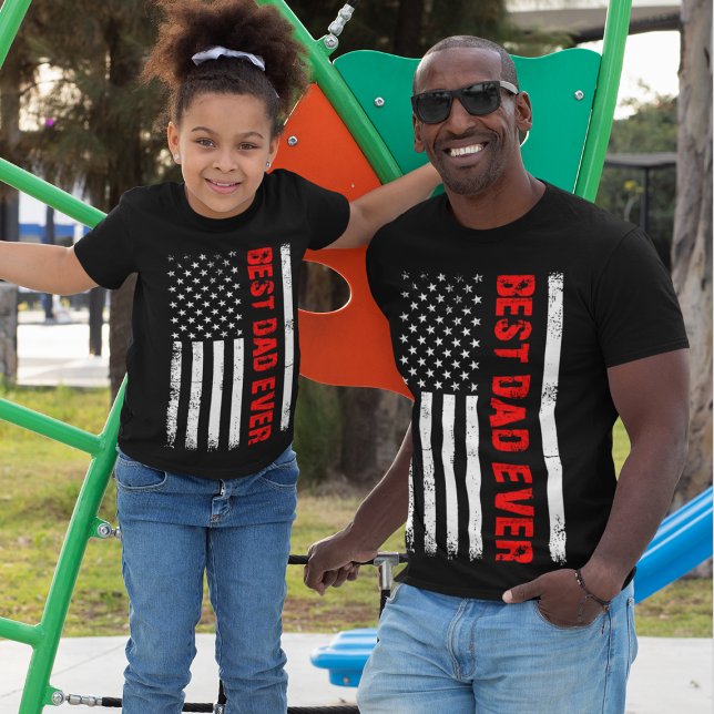 Camiseta Pai de Bombeiros da Linha Vermelha fina de melhor  (Criador carregado)