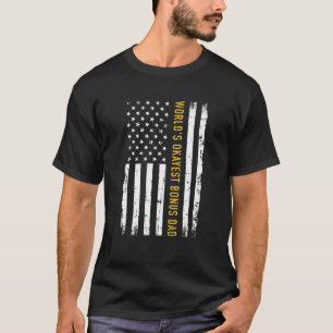 Camiseta Pai de Bônus mais Okayest do Mundo - Bandeira da