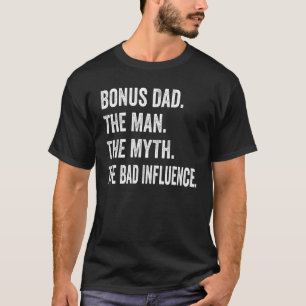Camiseta Pai De Bônus O Homem Mora Influência Ruim Cristo R