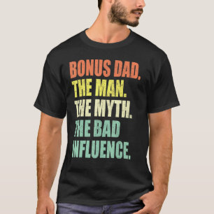 Camiseta Pai De Bônus O Homem Mora Influência Ruim Retro 1