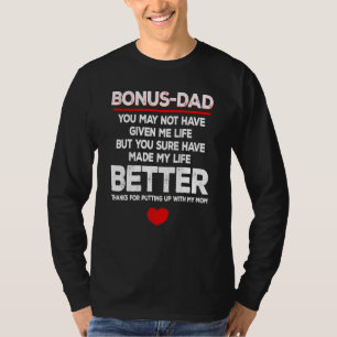 Camiseta Pai De Bônus Pai Que Você Pode Não Ter Me Deu Se