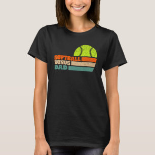 Camiseta Pai De Bônus Softball De Stepchild Stepson Son