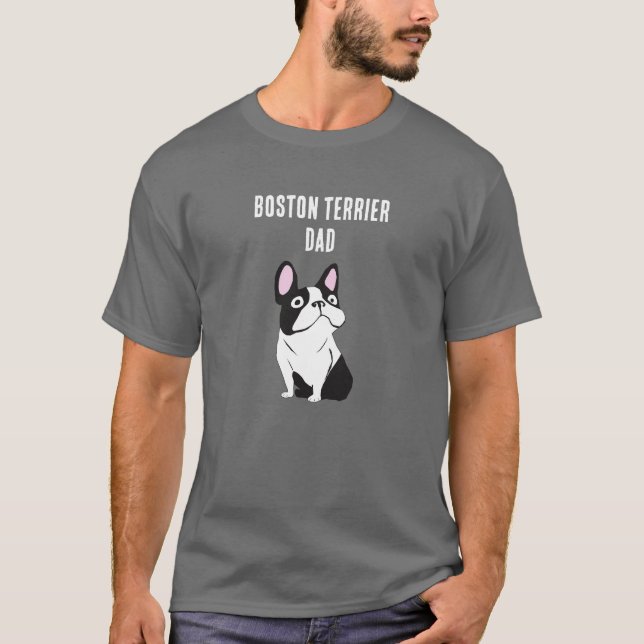 Camiseta Pai de Boston Terrier (Frente)