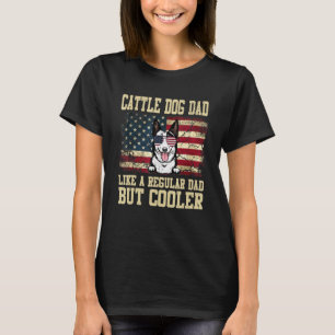 Camiseta Pai De Bovinos Australiano Como Um Pai Regular Mas