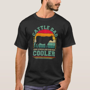 Camiseta Pai De Bovinos Como Um Pai Regular Mas Fath Mais F