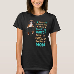 Camiseta Pai De Boxer Para Homens Cachorros-Boxer Pai
