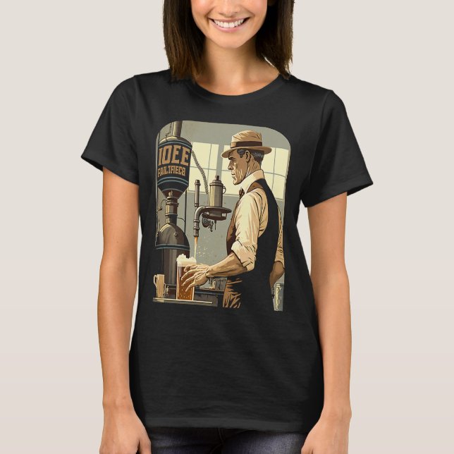 Camiseta Pai de Brewmaster da cerveja de criação de pai (Frente)