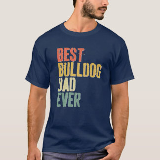 Camiseta Pai de Buldogue para Menores Nunca Dia de os pais 