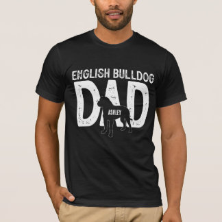 Camiseta Pai de Bulldog Inglês Pai de Cachorro