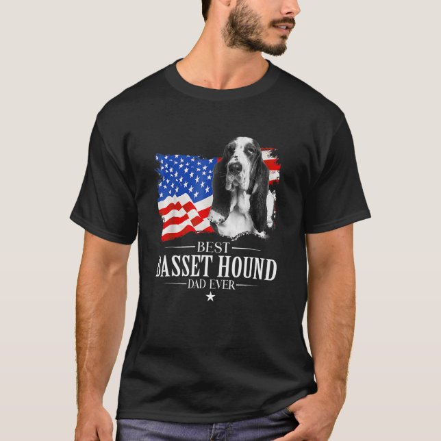 Camiseta Pai De Caça De Base De Mens Alguma Bandeira Americ (Frente)