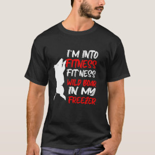 Camiseta Pai de caçador engraçado... Eu estou em um javali