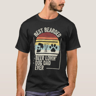 Camiseta Pai De Cachorro Adorável De Cerveja Com Melhor Ca