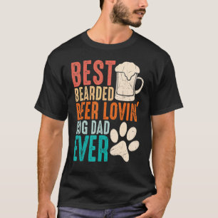 Camiseta Pai De Cachorro Adorável De Cerveja De Melhor Carb