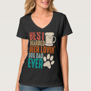 Camiseta Pai De Cachorro Adorável De Cerveja De Melhor Carb
