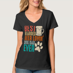 Camiseta Pai De Cachorro Adorável De Cerveja De Melhor Carb
