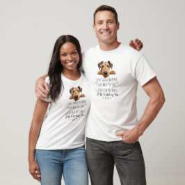 Camiseta Pai de cachorro Airedale fofo engraçado