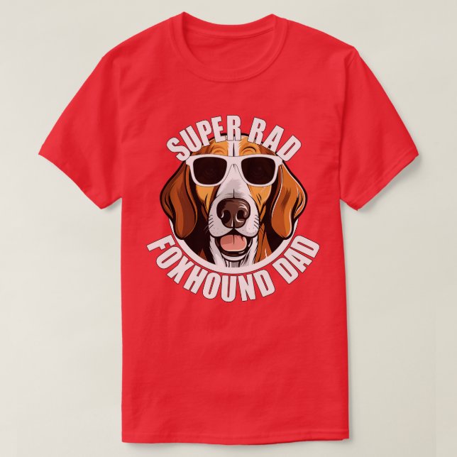 Camiseta Pai de Cachorro Americano Engraçado Dia de os pais (Frente do Design)
