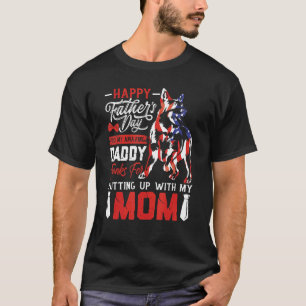 Camiseta Pai De Cachorro Azul Feliz Dia de os pais Para Min