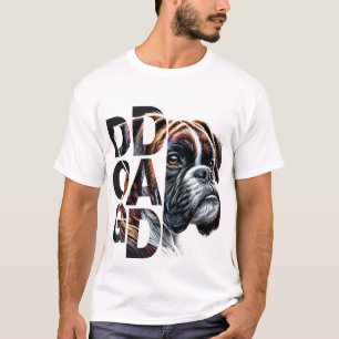 Camiseta Pai de Cachorro Boxer - Guardião Leal e Jogador
