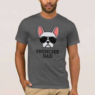 Camiseta Pai de Cachorro Bulldog Francês Branco
