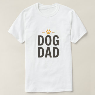 Camiseta Pai de Cachorro com Desenho Simples de Pata para A