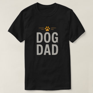 Camiseta Pai de Cachorro com Desenho Simples de Pata para A