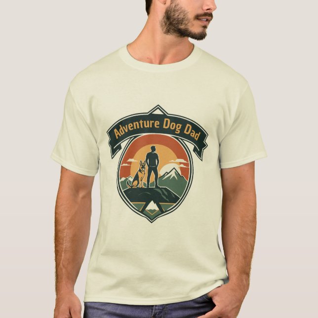 Camiseta Pai de Cachorro de Aventura (Frente)