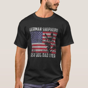 Camiseta Pai De Cachorro De Melhor German shepherd De Mens 